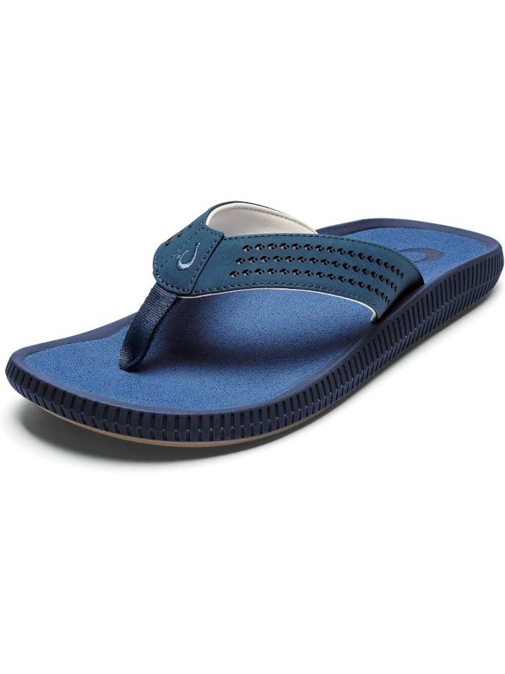 Men's Coastal Blue Resistant Flip Flops Arch Support Comfort Beach Sandal Shoes